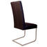 SCHWINGSTUHL Lederlook Braun, Edelstahlfarben - Edelstahlfarben/Beige, KONVENTIONELL, Textil/Metall (47/101/58cm) - Celina Home