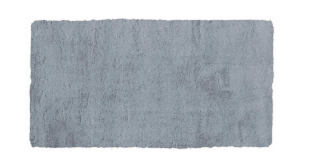 KOBEREC S VYSOKÝM VLASEM, 120/170 cm, šedomodrá - šedomodrá, Basics, textil (120/170cm)