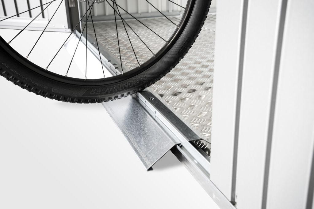 TÜRSCHWELLENRAMPE  - Alufarben, Design, Metall (135cm) - Biohort
