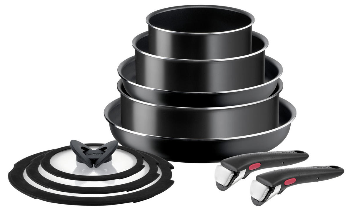 PFANNENSET  - Schwarz, Basics (32.5/32.5/24.0cm) - Tefal