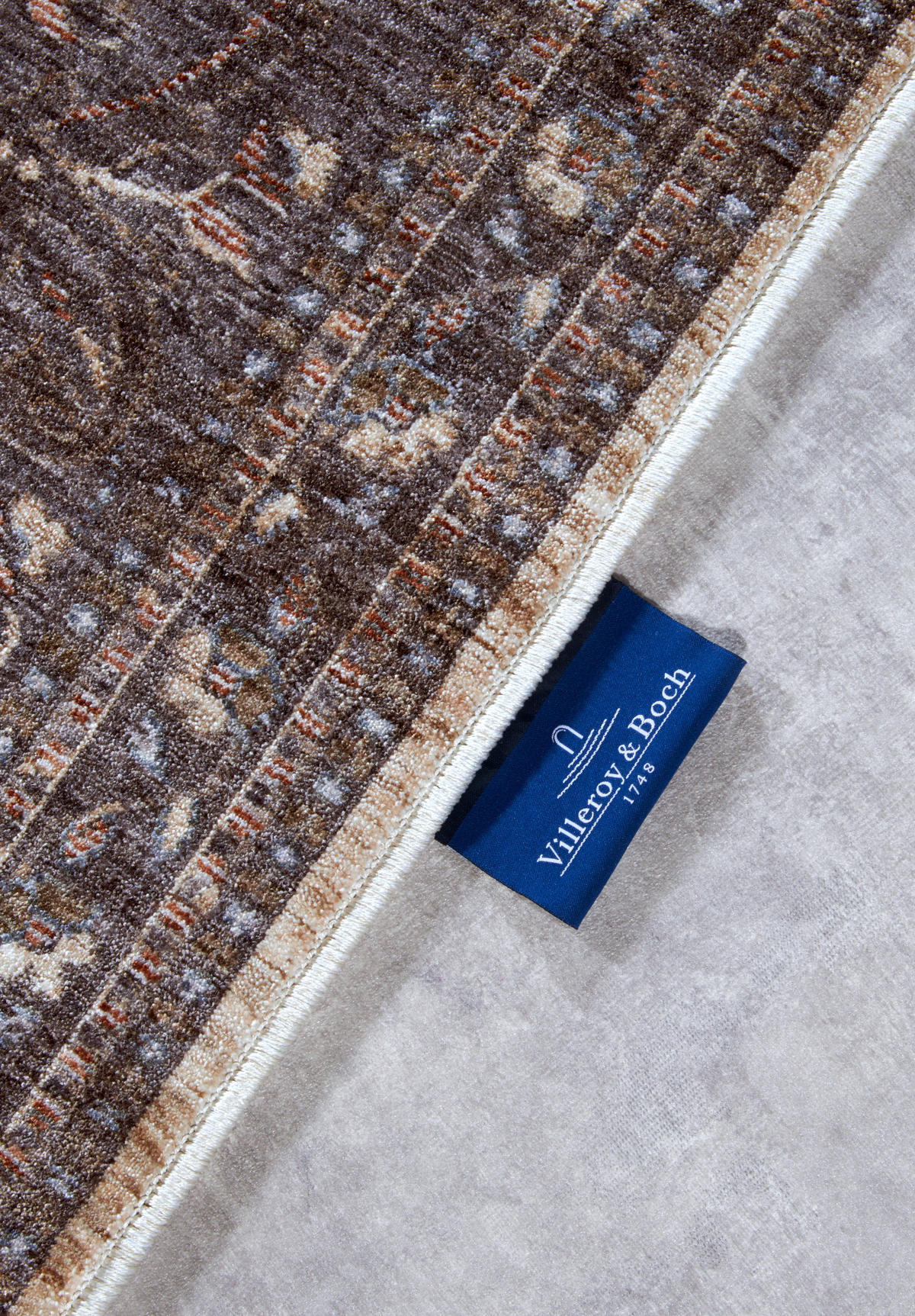 FLACHWEBETEPPICH 120/170 cm Kollektion 1871 Multicolor, Graublau  - Graublau/Multicolor, Design, Kunststoff (120/170cm) - Villeroy & Boch