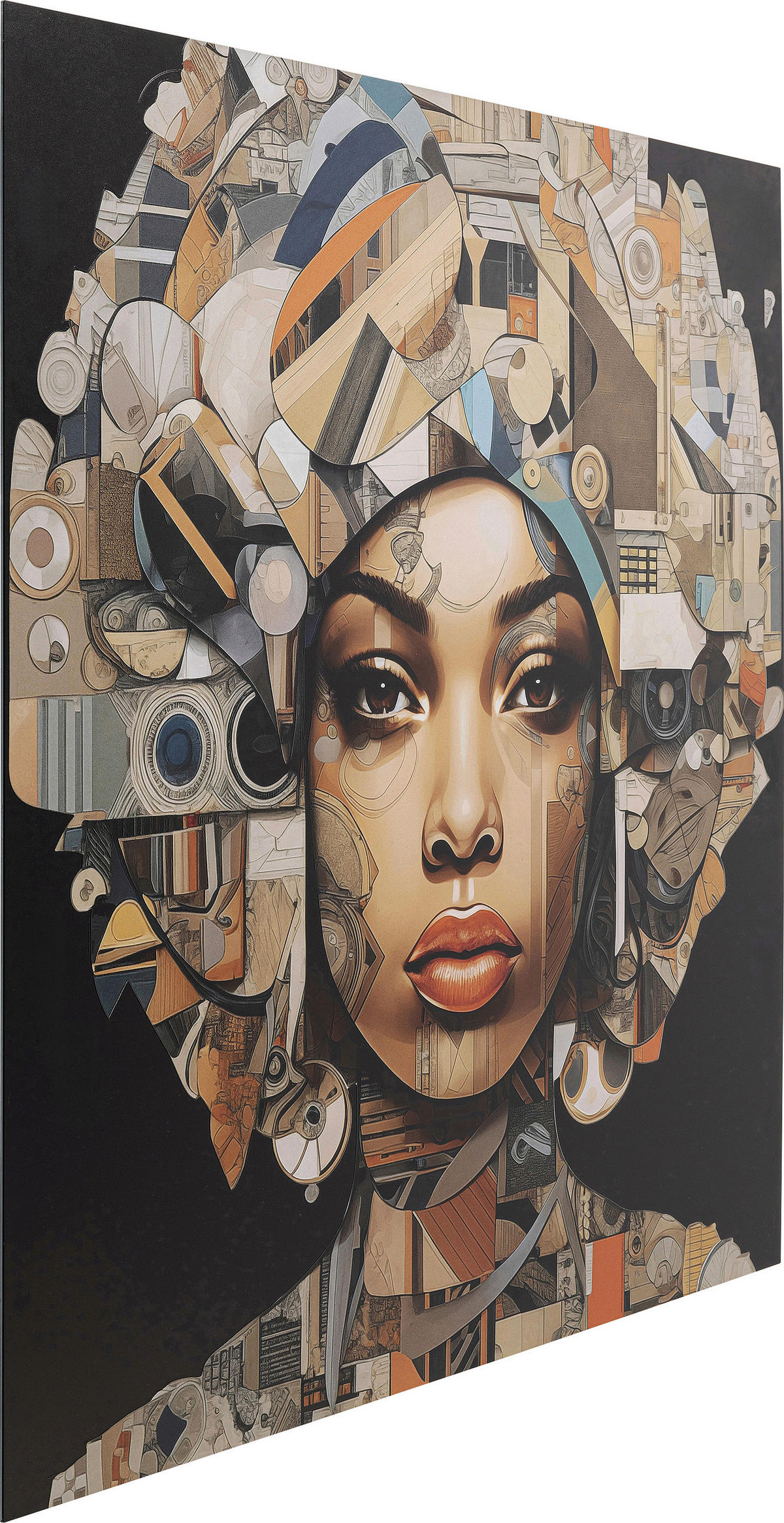 GLASBILD Abstraktes, Ethno, Frauen  - Multicolor, Design, Glas/Kunststoff (120/120/0,4cm) - Kare-Design