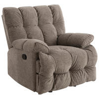 RELAXSESSEL LYSSO Mikrofaser    - Taupe/Schwarz, Design, Textil/Metall (97/99/102-161cm) - P & B