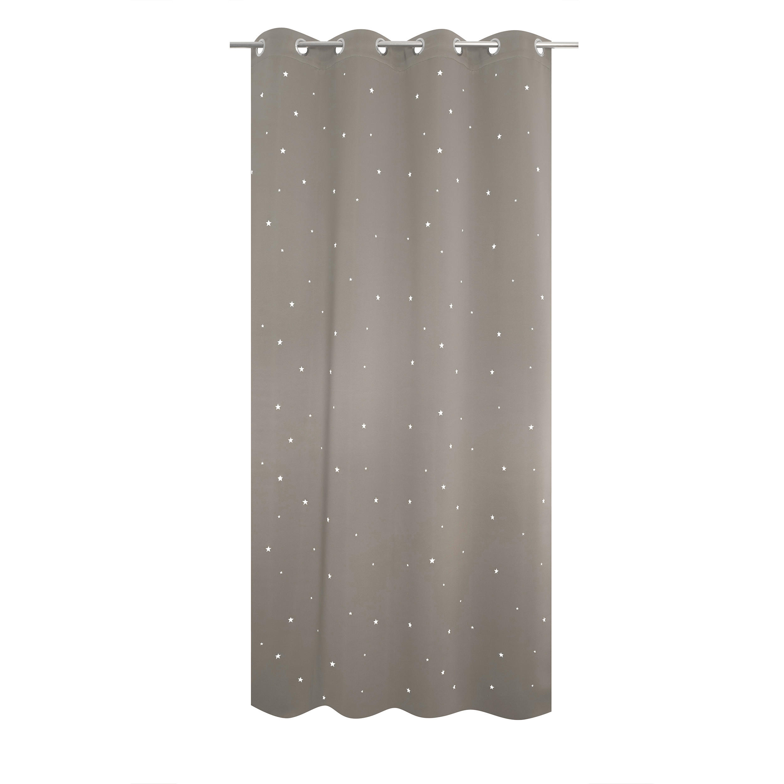 FERTIGVORHANG Verdunkelung  - Graubraun, Basics, Textil (135/240cm)