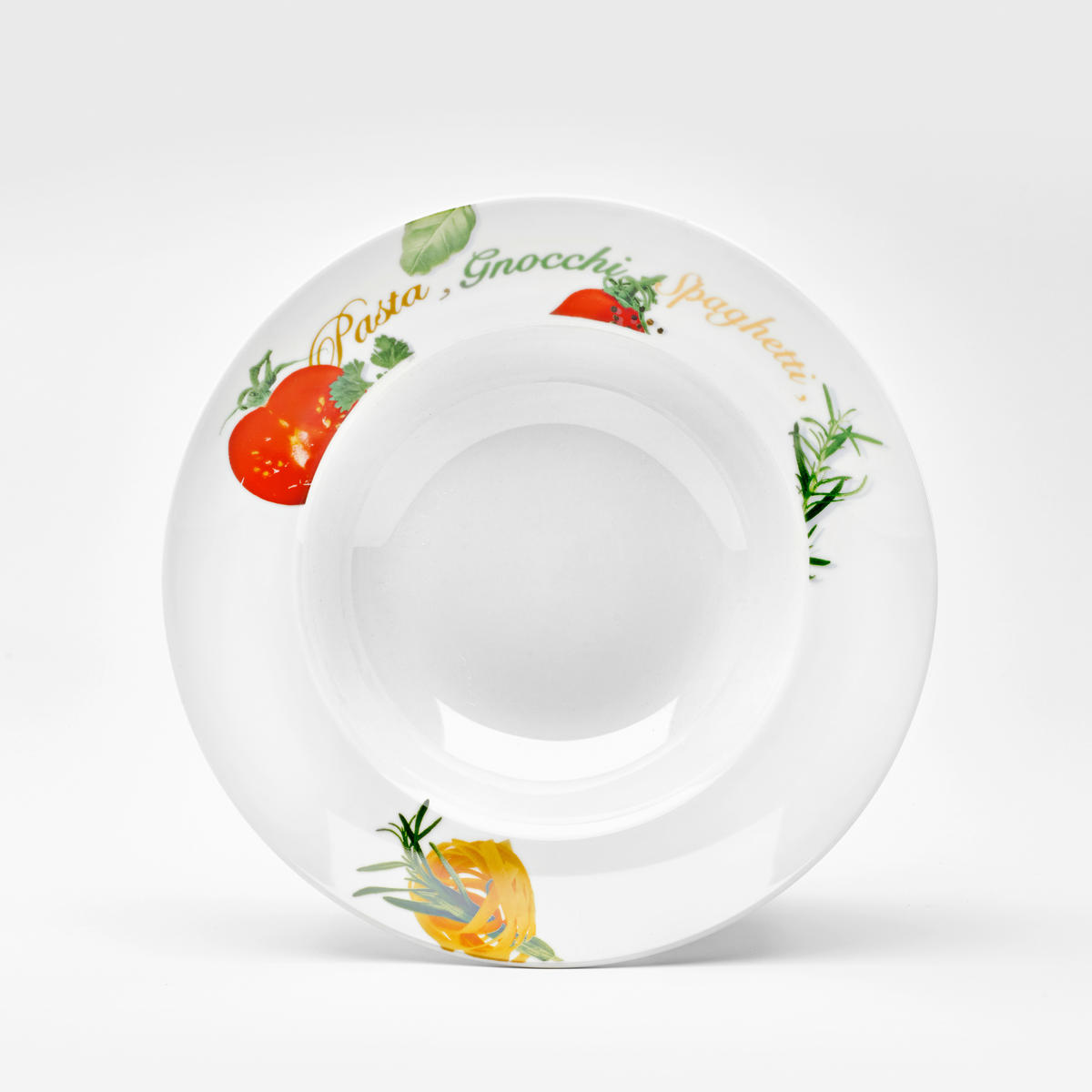 PASTATALLRIK 27 cm  - vit/multicolor, Klassisk, keramik (27cm) - Van Well