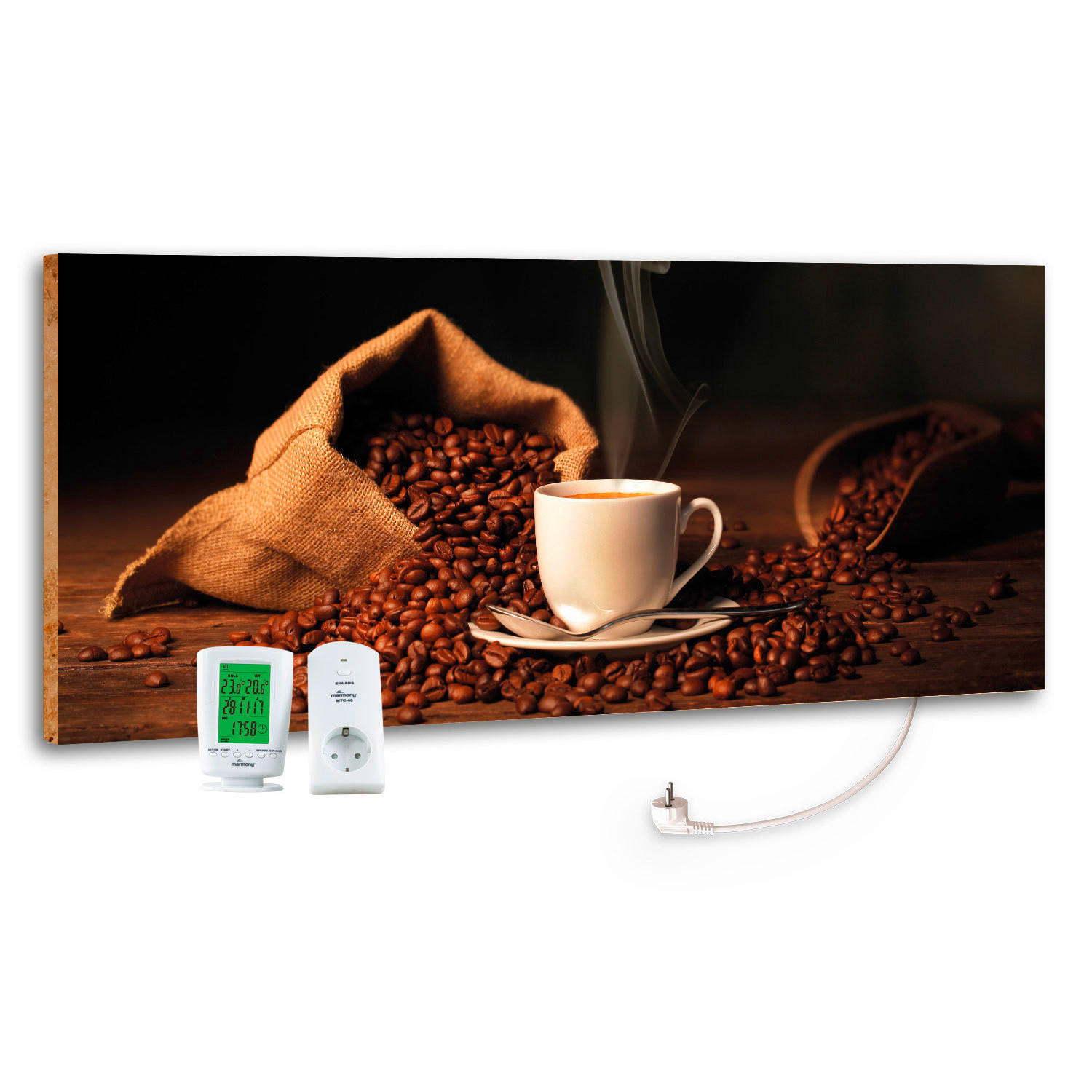 INFRAROT-HEIZPANEEL COFFEETIME - Design, Stein (40/100/2cm) - marmony
