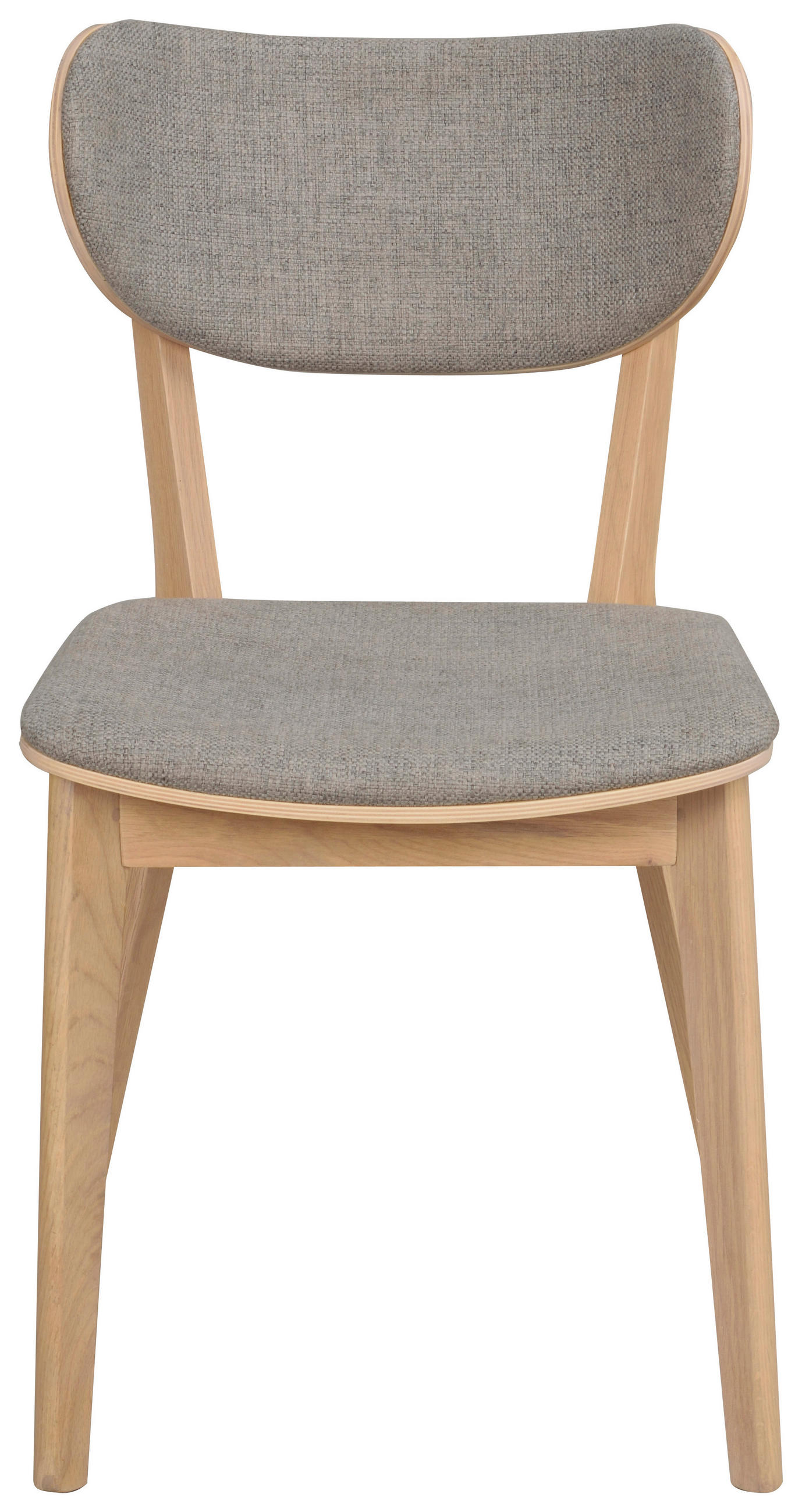 STOL flatväv  - vit/ljusgrå, Klassisk, trä/textil (46/83/56cm) - Rowico