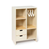 PUPPENKLEIDERSCHRANK ROBINIA  - Creme, Basics, Holz (32/20/50cm) - MUSTERKIND