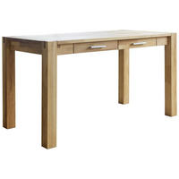 PÍSACÍ STÔL, farba buka, 140/70/76 cm - farba buka/hliníková, Natur, drevo/plast (140/70/76cm) - Livetastic