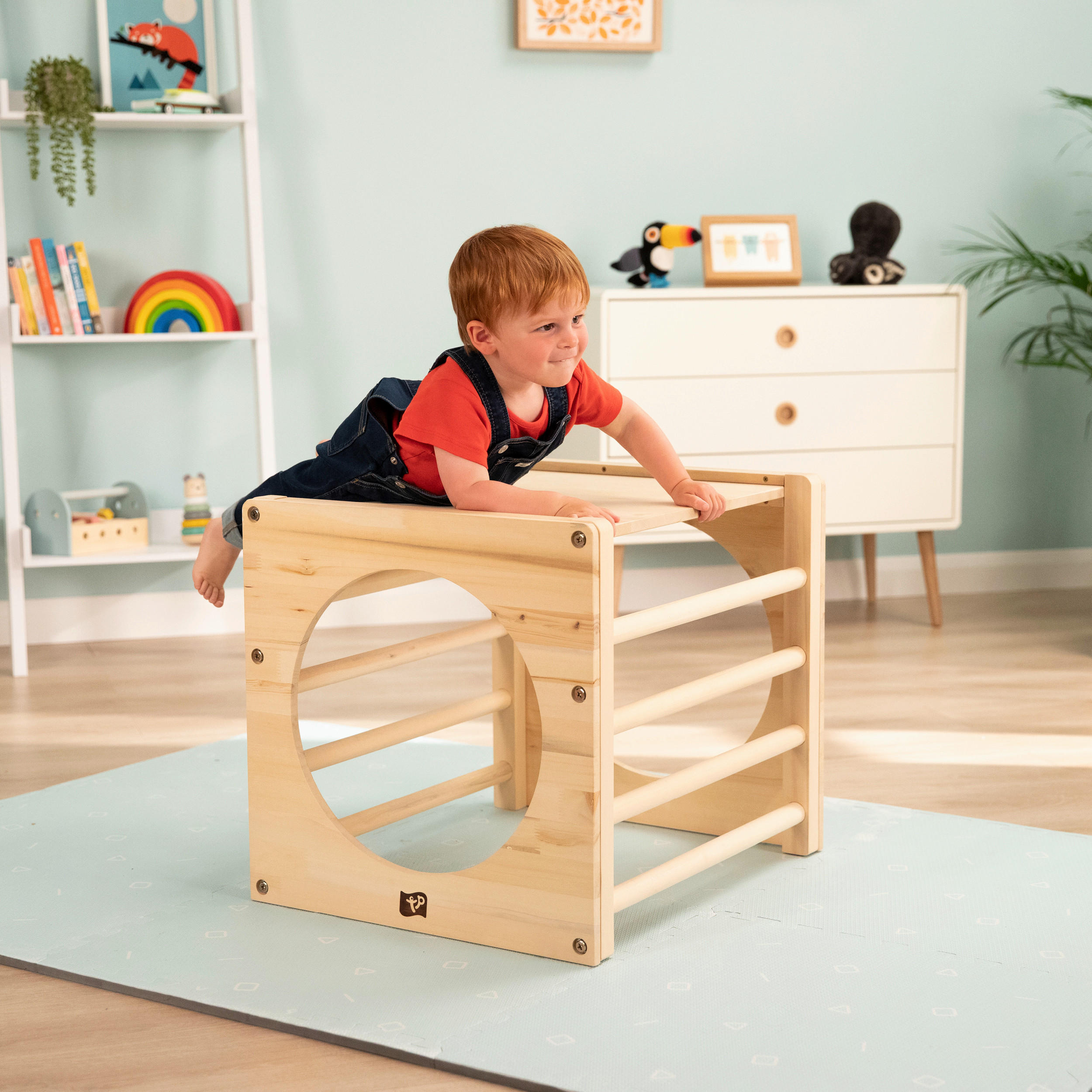 KLETTERDREIECK - Naturfarben, KONVENTIONELL, Holz (60/52/52cm) - Ambia Garden