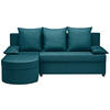 ECKSOFA in Webstoff Türkis  - Türkis/Anthrazit, Konventionell, Kunststoff/Textil (159/196cm) - Ti'me