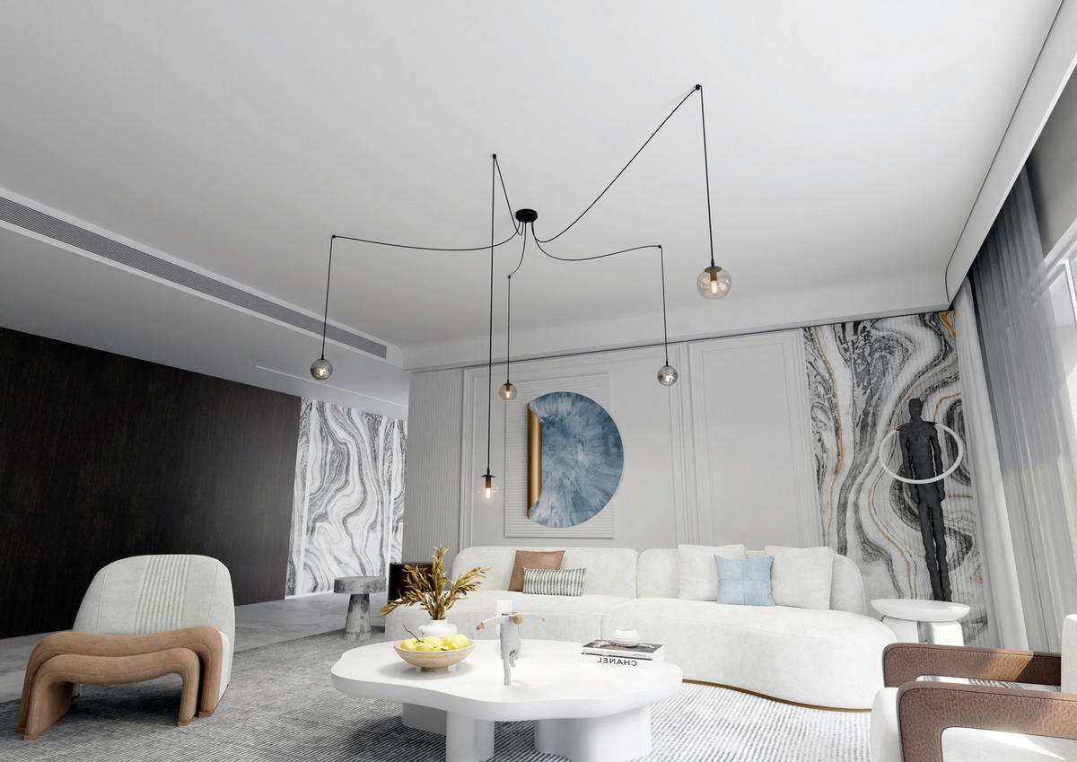 HÄNGELEUCHTE  200/70/200 cm    - Schwarz, KONVENTIONELL, Glas/Metall (200/70/200cm)