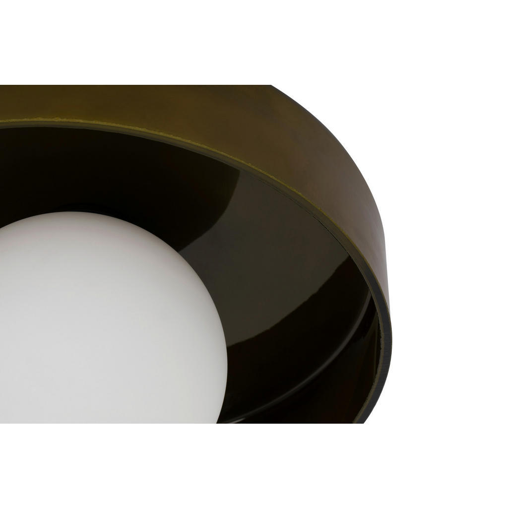 Thumbnail - Collet's Monde Deckenleuchte, Grün, Metall, Glas, Uni,Uni, rund,rund, 13 cm, RoHS, CE, Lampen & Leuchten, Innenbeleuchtu...