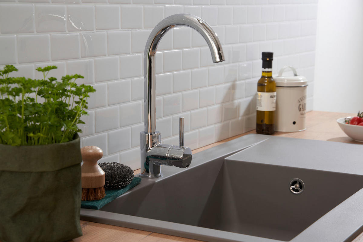 DISKHO 1712DENVER86X50G  - grå, Trend, glas/plast (86/20/50cm) - Respekta