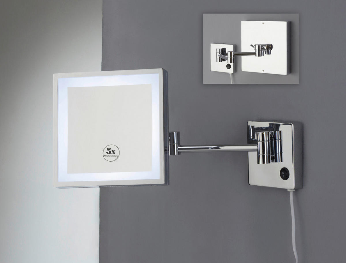 SCHMINKSPIEGEL Chromfarben  - Chromfarben, Basics, Glas/Metall (20/20/10cm)