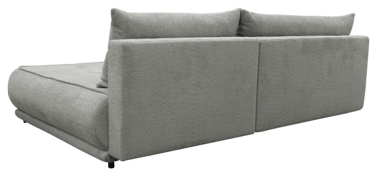 ECKSOFA  PAROS Grau Bouclé  - Schwarz/Grau, Design, Kunststoff/Textil (277/179cm) - MID.YOU