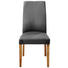 Materialmix Stuhl Flachgewebe Eiche massiv Anthrazit, Eichefarben, Schwarz - Eichefarben/Anthrazit, KONVENTIONELL, Holz/Textil (49/105/62cm) - Linea Natura