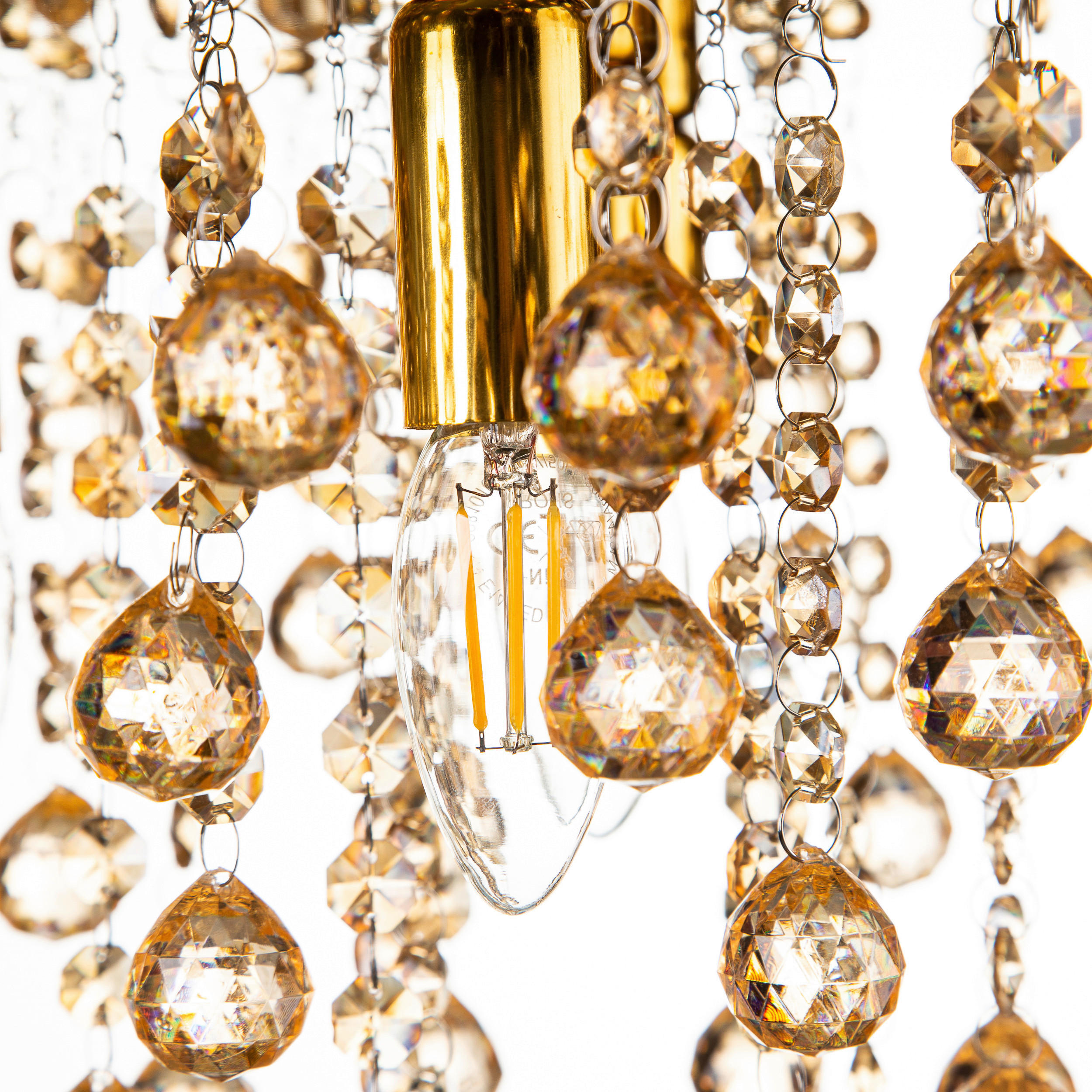 Thumbnail - Globo Deckenleuchte London, Gold, Metall, Kunststoff, rund,rund, 27 cm, CE, Lampen & Leuchten, Innenbeleuchtung, Deckenl...