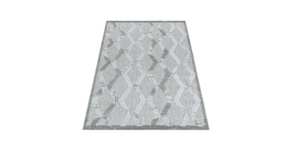 FLACHWEBETEPPICH 140/200 cm Bahama Grau - Grau, Design, Textil (140/200cm) - Novel
