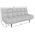 SCHLAFSOFA  in Mikrofaser Beige  - Beige/Schwarz, KONVENTIONELL, Holz/Textil (197/85/92cm) - Carryhome