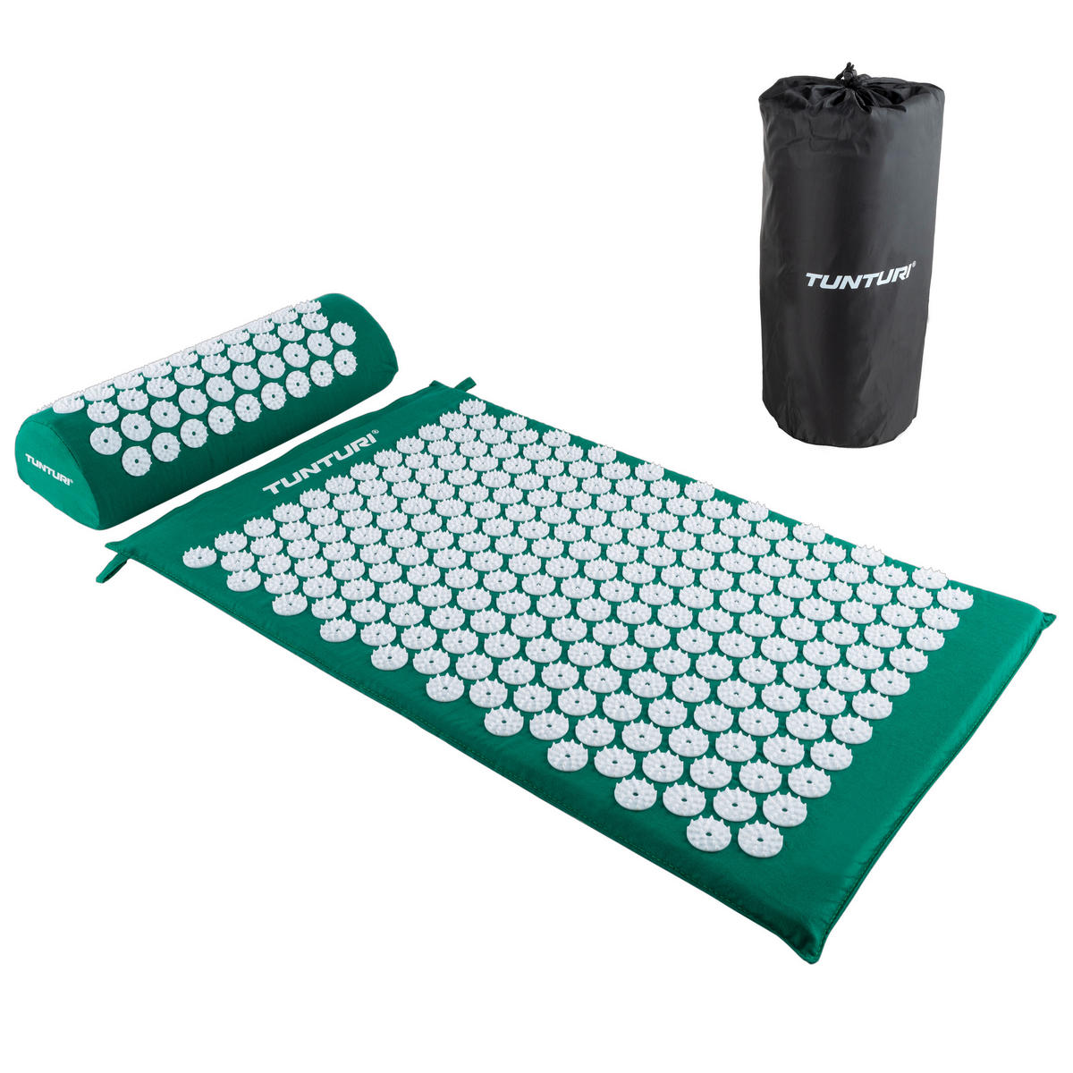 FITNESSMATTE - Weiß/Grün, KONVENTIONELL, Naturmaterialien/Kunststoff (83/42/10cm)