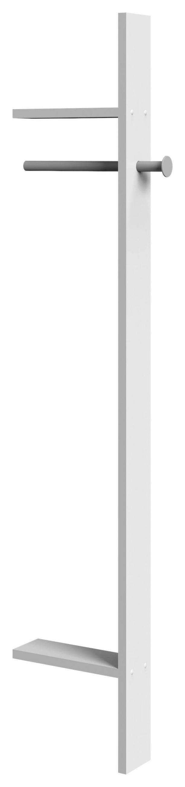 GARDEROBENPANEEL 32/179/12 cm  - Weiss, Basics, Holzwerkstoff (32/179/12cm) - Boxxx