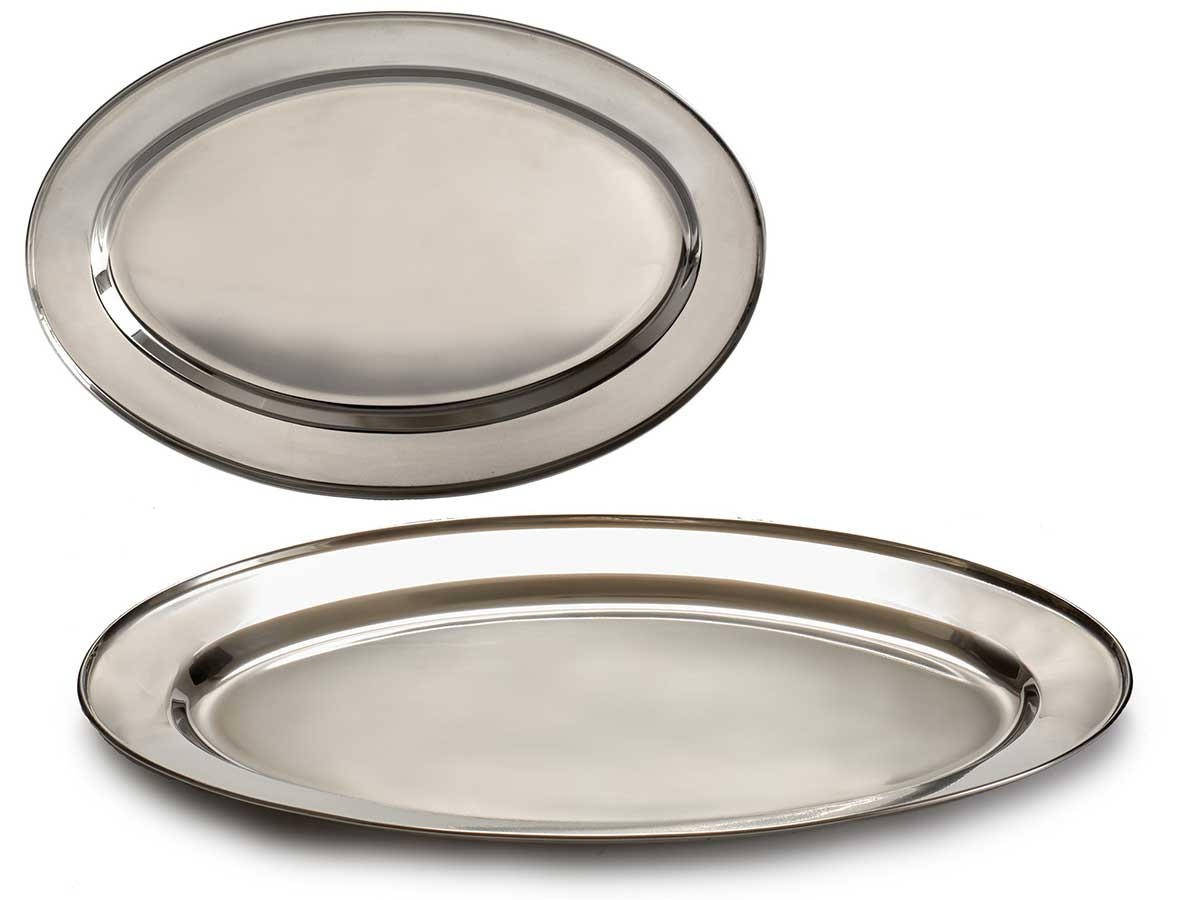 PLADENJ  KINVARA    26,5/40/2,5 cm         - barve nerjavečega jekla, Basics, kovina (26,5/40/2,5cm)