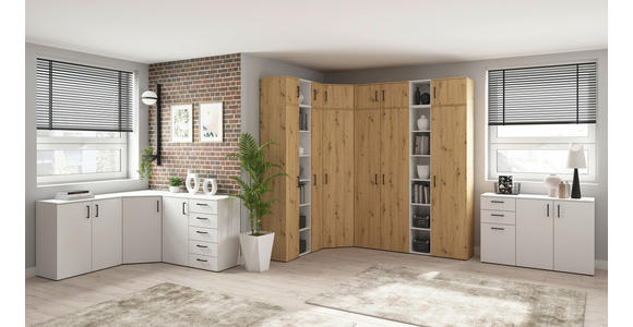 KOMMODE 120/83/40 cm in Weiß - Anthrazit/Schwarz, MODERN, Holzwerkstoff/Kunststoff (120/83/40cm) - Carryhome