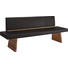 SITZBANK in Dunkelgrau, Eichefarben - Eichefarben/Dunkelgrau, KONVENTIONELL, Leder/Holz (230/88/58,7cm) - Voglauer SITZBANK in Dunkelgrau, Eichefarben - Eichefarben/Dunkelgrau, KONVENTIONELL, Leder/Holz (230/88/58,7cm) - Voglauer