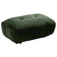 HOCKER in Textil Dunkelgrün  - Dunkelgrün/Schwarz, Modern, Kunststoff/Textil (102/46/65cm) - Trendmanufaktur