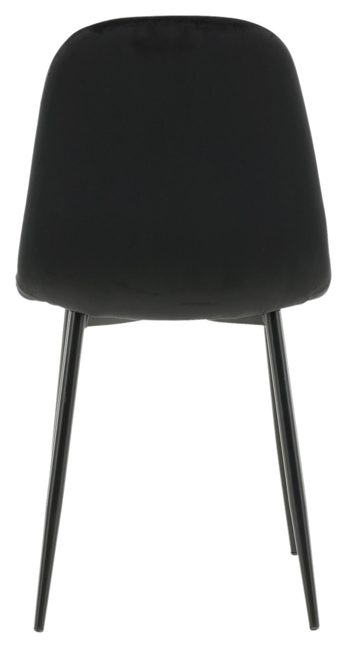 STOLSET 2 styck stål sammet  - svart, Design, metall/textil (44/88/53cm) - Livetastic