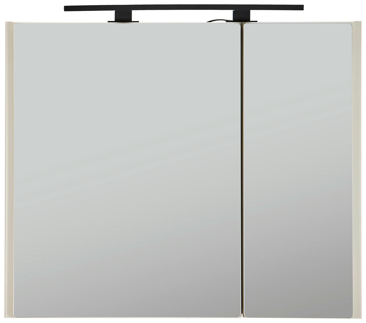 SPIEGELSCHRANK 90/75/18 cm  - Greige, MODERN, Glas/Holzwerkstoff (90/75/18cm) - Welnova