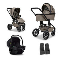 SET DJEČJIH KOLICA  Resea+ Set  - boje blata/crna, Basics, tekstil (98,5/58/122cm) - Moon