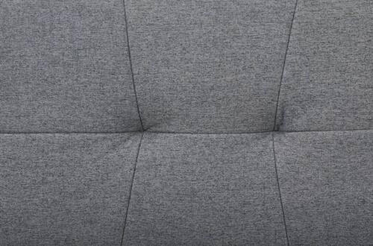 ROZKLADACIA POHOVKA, textil, sivá - sivá/farba borovice, Design, drevo/textil (181/82/85cm) - MID.YOU