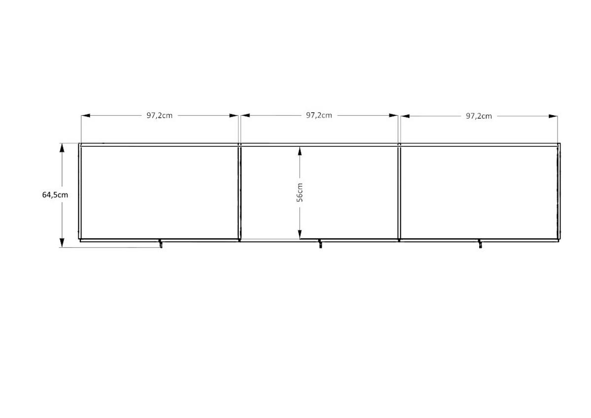 DREHTÜRENSCHRANK 298/222/63 cm,  in Elfenbein, 6-türig  - Elfenbein/Alufarben, Design, Holzwerkstoff/Metall (298/222/63cm) - Dieter Knoll