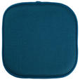SITZKISSEN  40/40 cm   - Petrol, Textil (40/40cm) - Novel