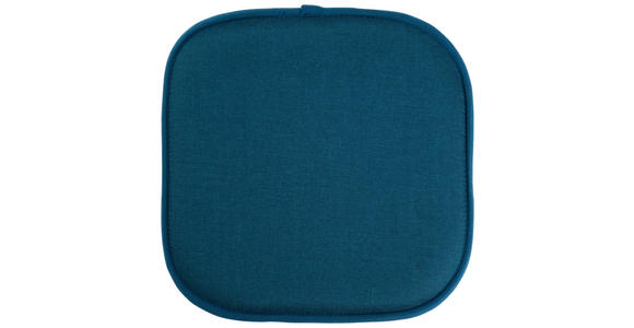 SITZKISSEN  40/40 cm   - Petrol, Textil (40/40cm) - Novel