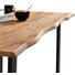 ESSTISCH Akazie massiv Akaziefarben, Schwarz - Schwarz/Akaziefarben, ROMANTIK / LANDHAUS, Holz/Metall (140/80/76cm) - Carryhome ESSTISCH Akazie massiv Akaziefarben, Schwarz - Schwarz/Akaziefarben, ROMANTIK / LANDHAUS, Holz/Metall (140/80/76cm) - Carryhome