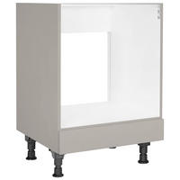 HERDUMBAUSCHRANK 60/87/56 cm  in Grau  - Grau, MODERN, Holzwerkstoff (60/87/56cm) - Nobilia