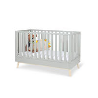 GITTERBETT Dusk 145/76/93 cm  - Hellgrau, Basics, Holz (145/76/93cm) - Pinolino