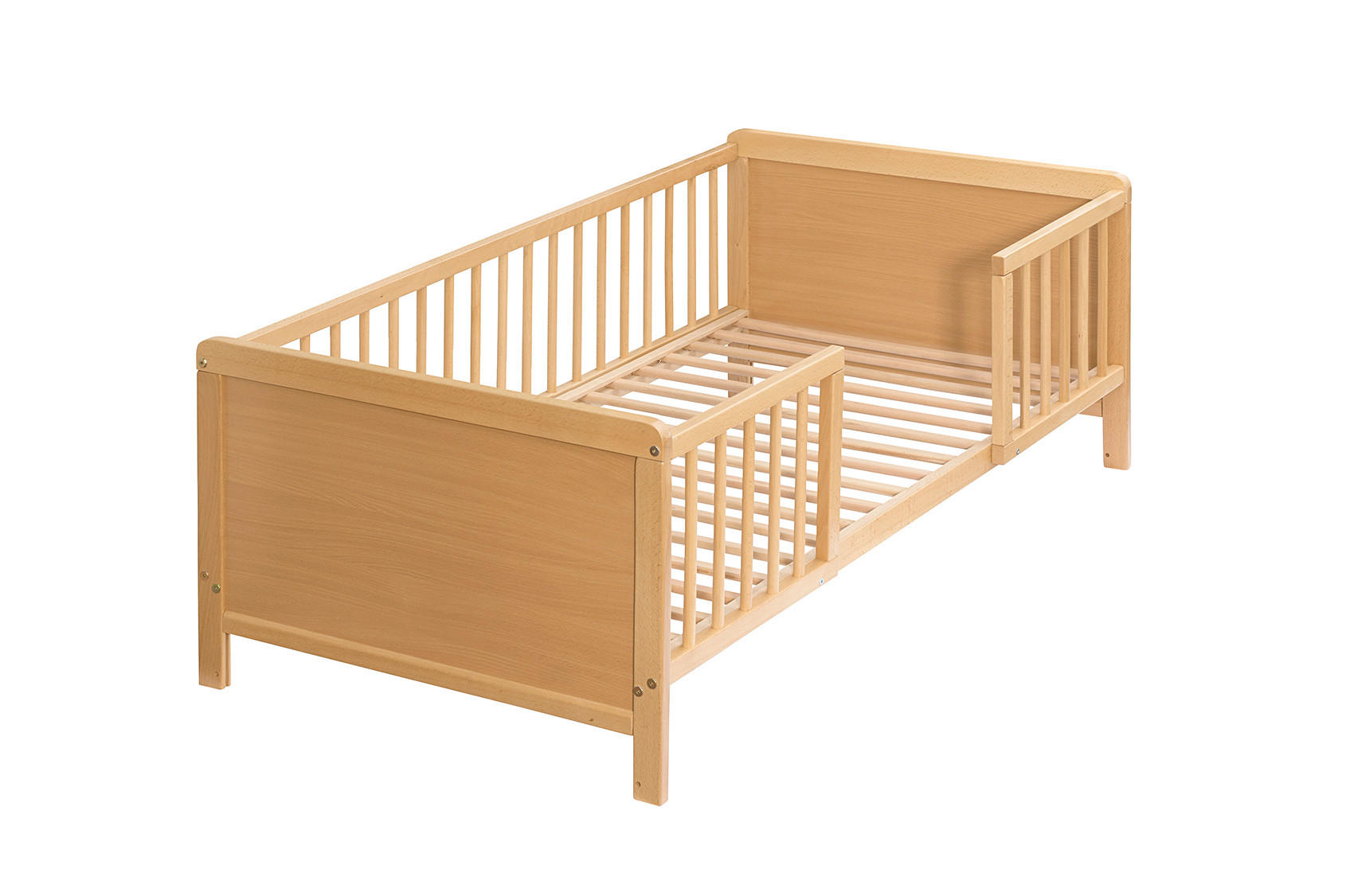 BODENBETT - Naturfarben, Basics, Holz (145/76/50cm) - My Baby Lou