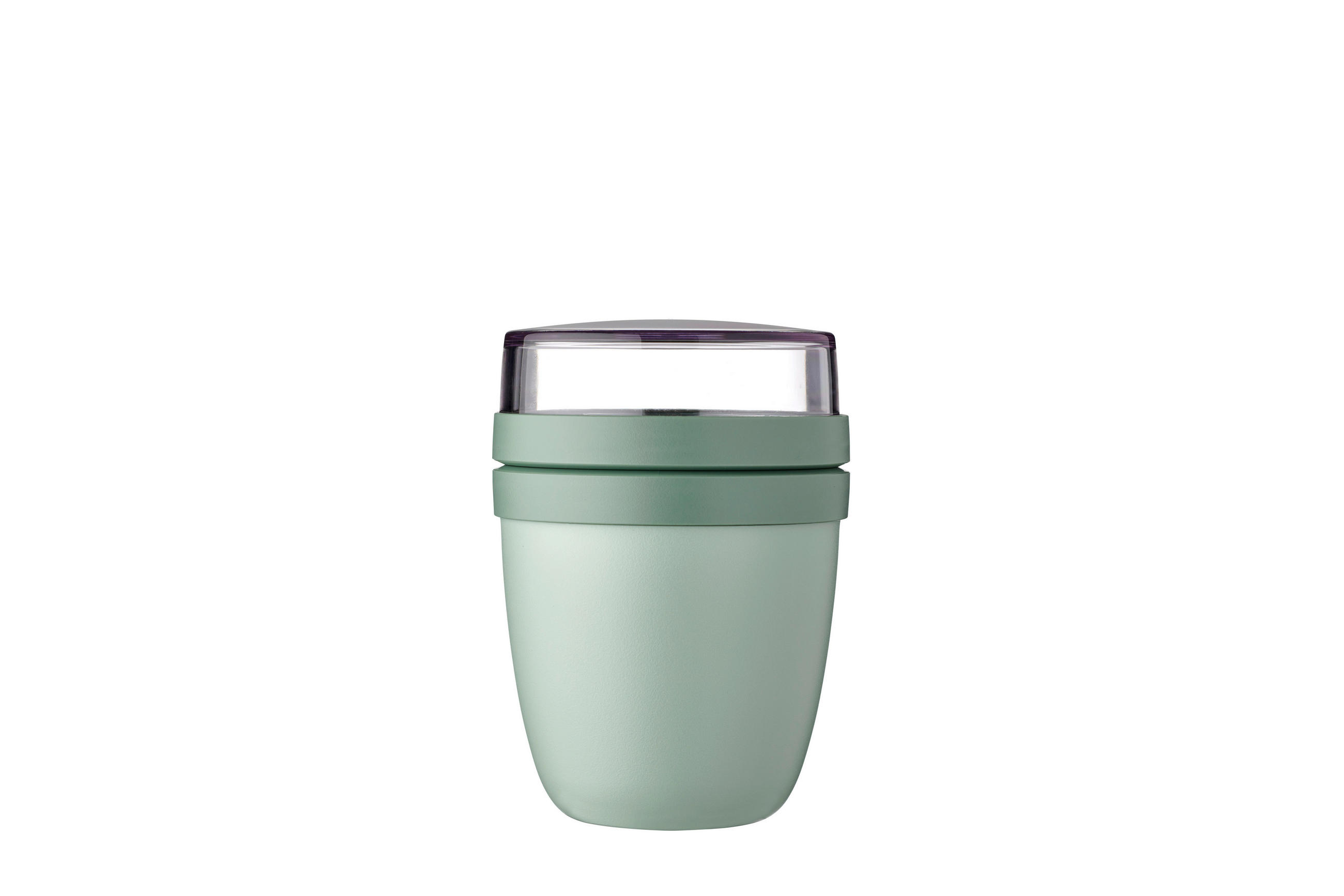 JOGHURTBECHER-TO-GO - Salbeigrün, KONVENTIONELL, Kunststoff (9,1/9,1/12,8cm) - Mepal