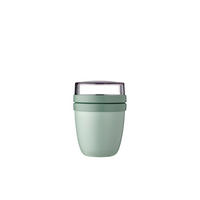 JOGHURTBECHER-TO-GO - Salbeigrün, KONVENTIONELL, Kunststoff (9,1/9,1/12,8cm) - Mepal