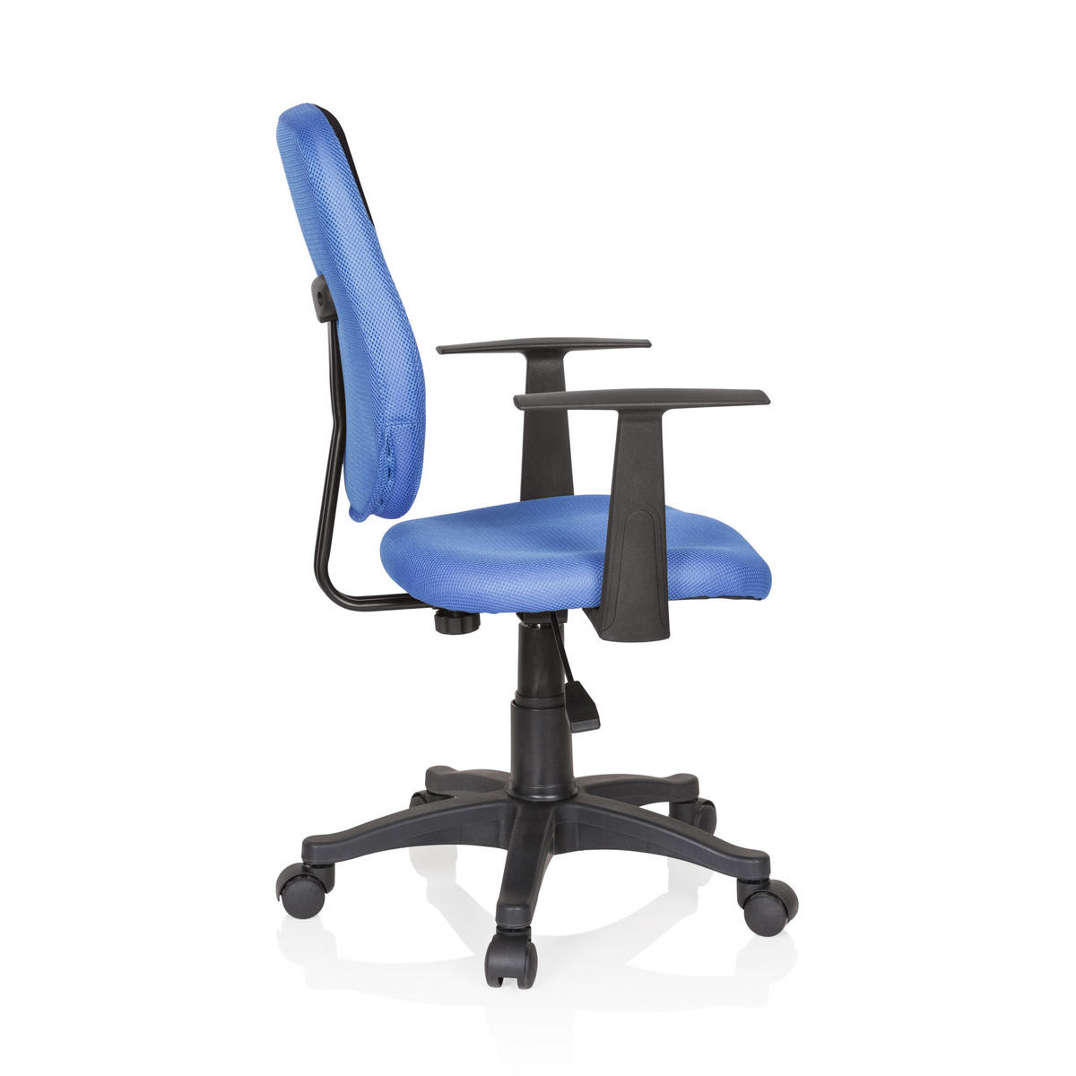 OTOČNÁ ŽIDLE PRO MLÁDEŽ, modrá, černá - modrá/černá, Basics, plast (56/89-99/50cm) - MID.YOU