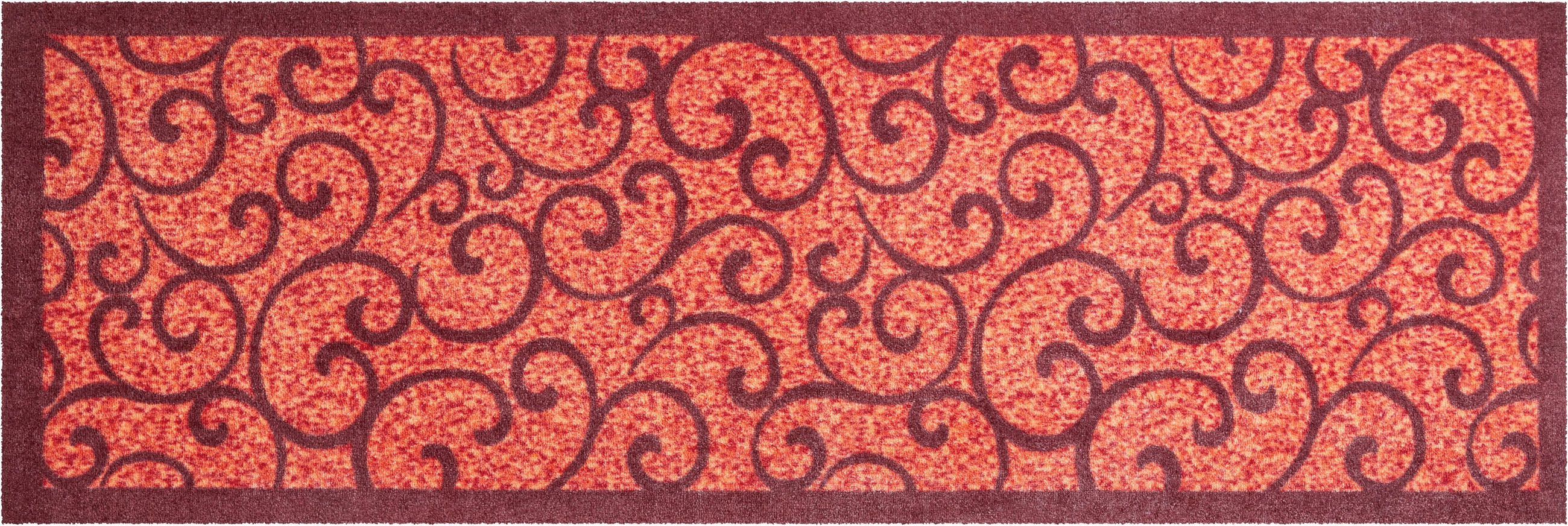 LÄUFER 60/180 cm Grillo Anthrazit, Rot  - Anthrazit/Rot, LIFESTYLE, Kunststoff/Textil (60/180cm) - Grund