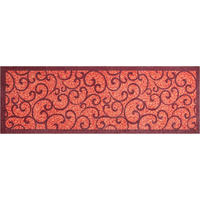 LÄUFER 60/180 cm Grillo Anthrazit, Rot  - Anthrazit/Rot, LIFESTYLE, Kunststoff/Textil (60/180cm) - Grund