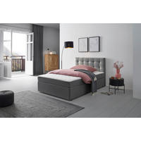 BOXBETT 120/200 cm  in Graphitfarben  - Graphitfarben, Modern, Holz/Textil (120/200cm) - MID.YOU