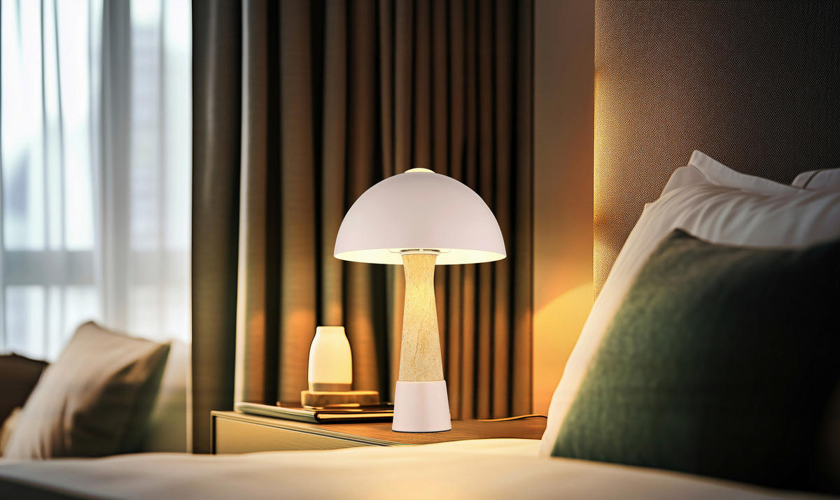 STOLNÍ LAMPA, E27, 25/36,5 cm  - černá/šampaňská, Design, kov/plast (25/36,5cm) - Globo