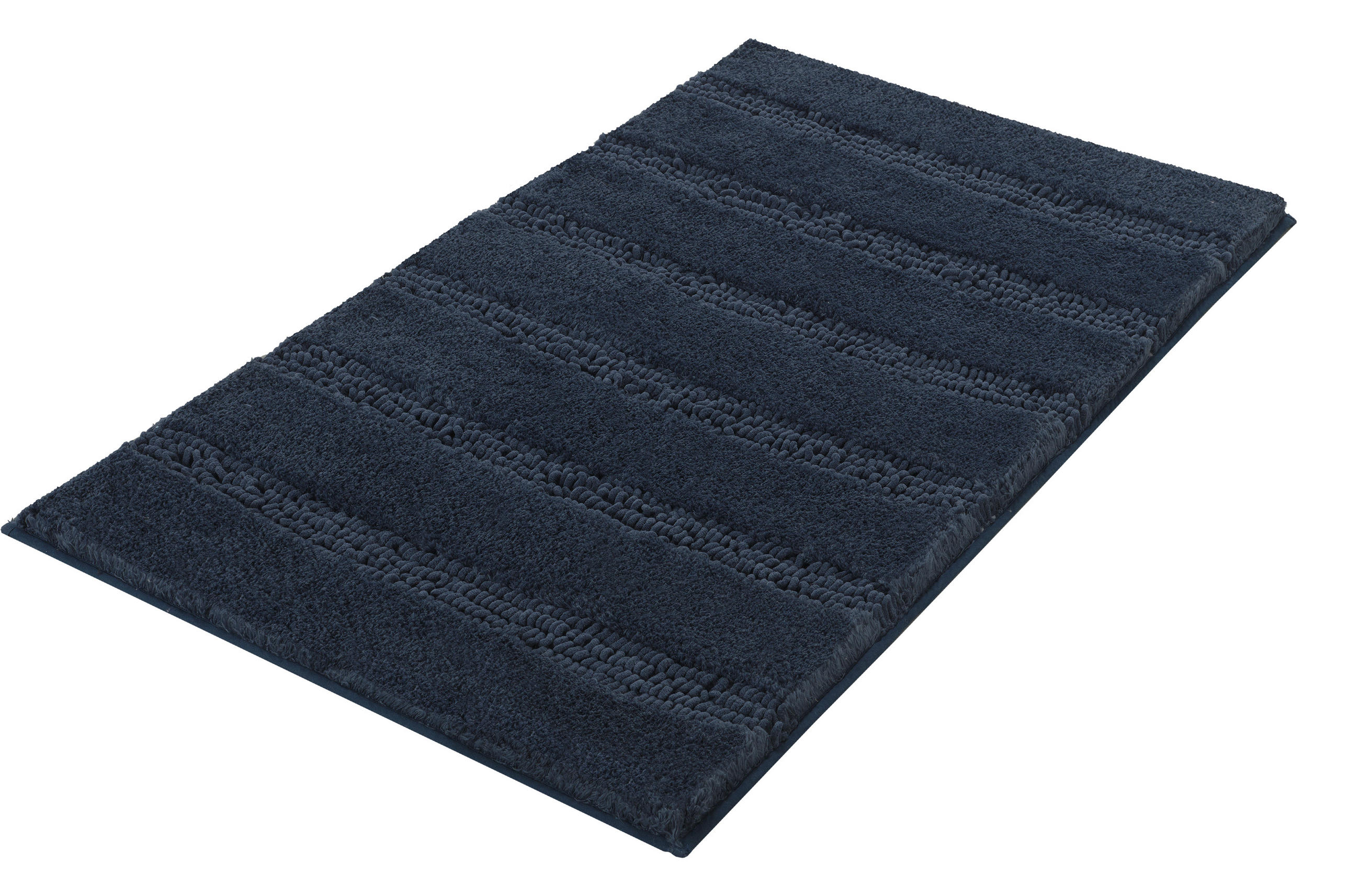 KOBEREC DO KOUPELNY, 120/70/2.5 cm - modrá, Basics, textil/plast (120/70/2.5cm) - Kleine Wolke