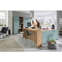 EINBAUKÜCHE   - Blau, Design, Holzwerkstoff - Novel